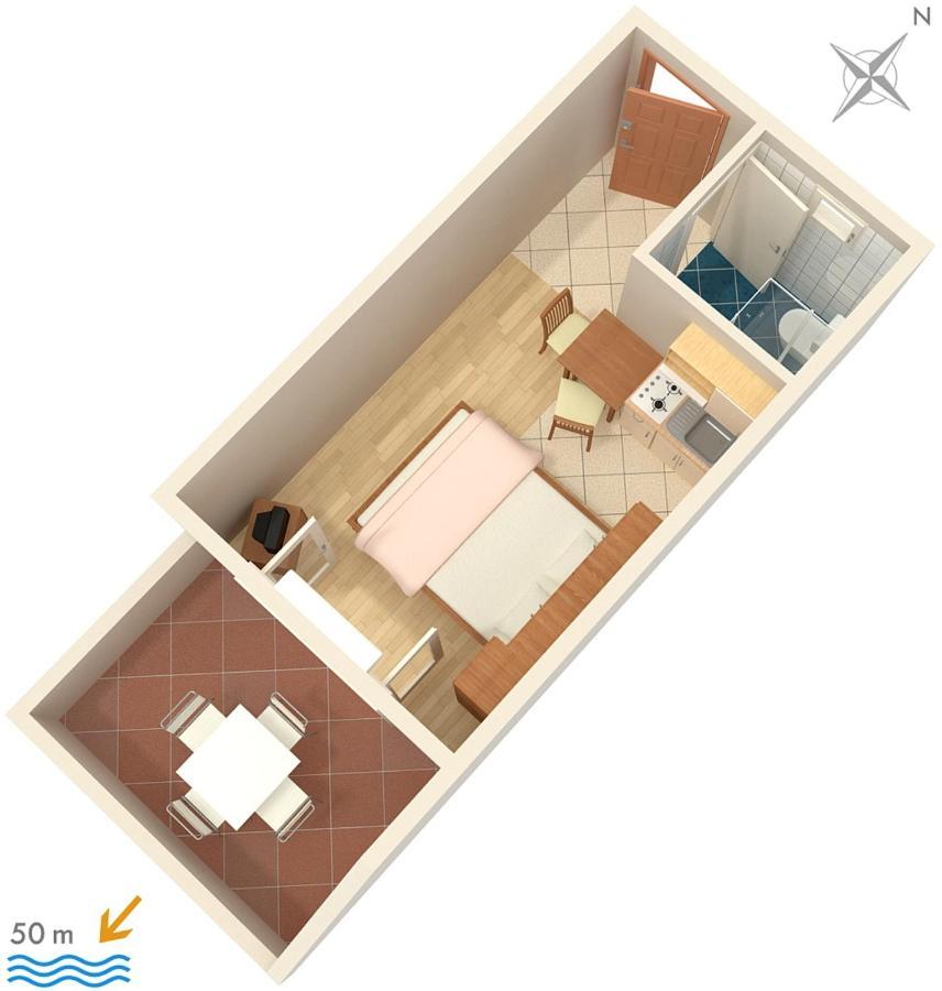 Apartments By The Sea Sumpetar, Omis - 2808 ภายนอก รูปภาพ